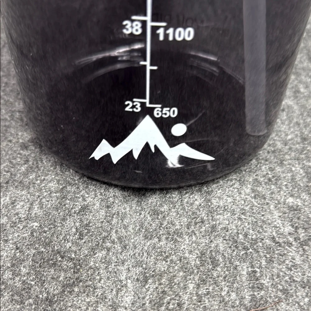 Black Motivational Water Bottle 128 oz - Picture 2 of 7